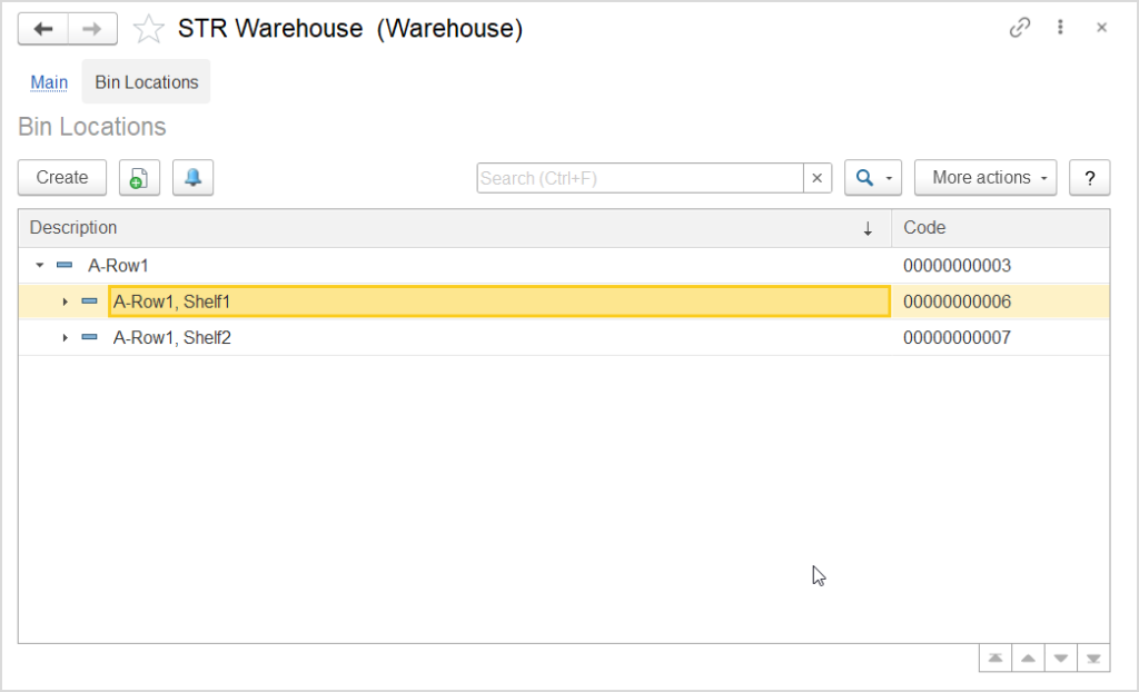 Warehouse report